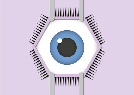 Eye surgery, illustration