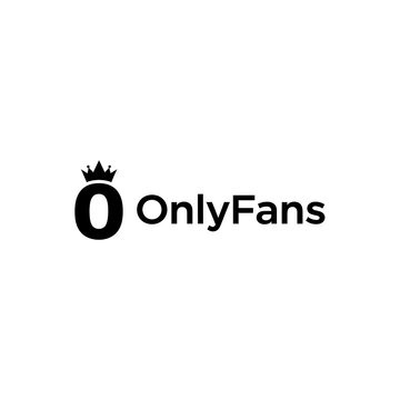 OnlyFans Logo Black and White Simple Design.