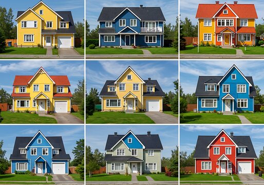 Chromatic Harmony: A Neighborhood's Hues