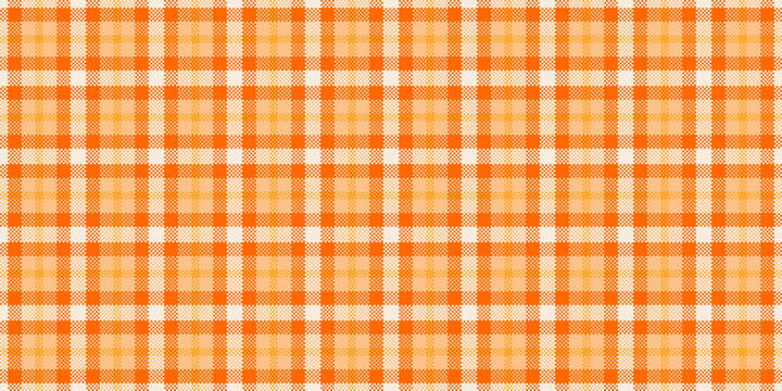 Luxury background fabric vector, good texture check plaid. Artistic textile seamless tartan pattern in bright and orange colors.