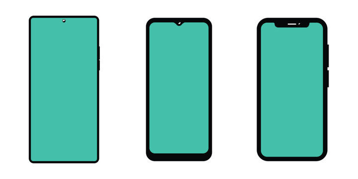 Mobile Payment Mockup Set &ndash; Apple Pay, Google Pay & NFC QR Code Scan Smartphone Vector