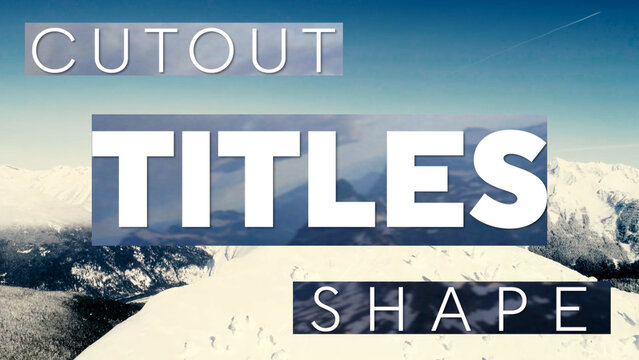 Cutout Shape Titles