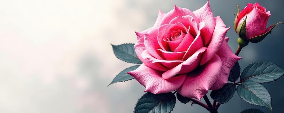 Intricate rose blossom, single monochrome outline , drawing, thin line