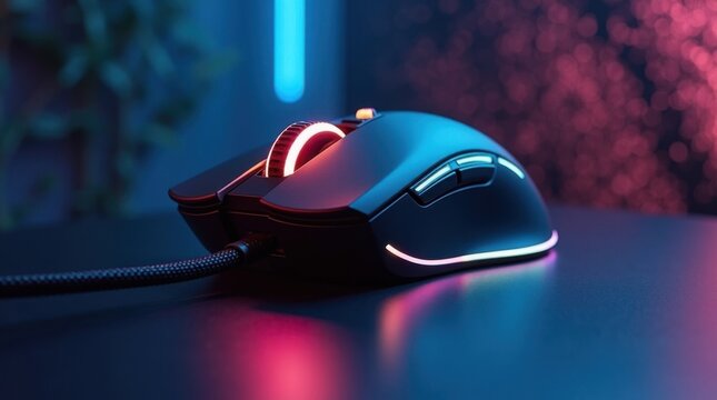 Mouse de juegos moderno con dise&ntilde;o ergon&oacute;mico