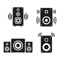 Speaker sound system icon in flat style. Loudspeaker vector illustration on isolated background. Music subwoofer sign business concept. © Lysenko.A