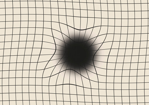 Amsler grid vision test, illustration