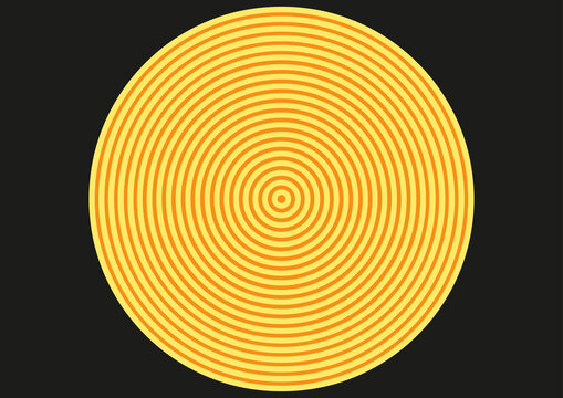 Concentric circles, illustration