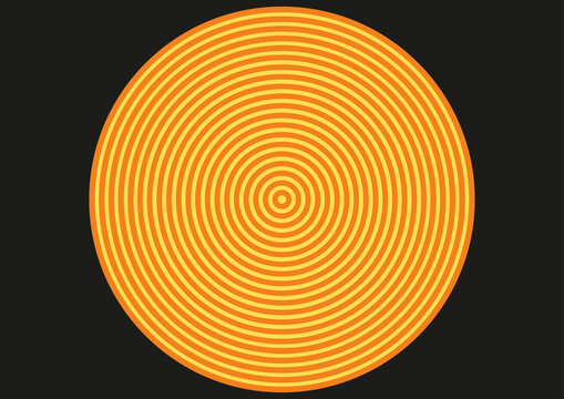 Concentric circles, illustration