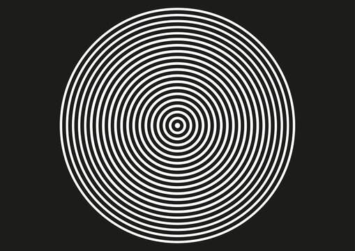Concentric circles, illustration