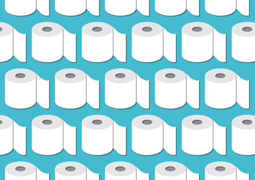 Toilet roll, conceptual illustration
