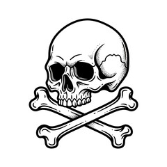 Obraz premium Skull and Crossbones Icon
