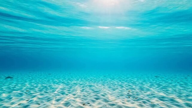 Underwater sandy ocean floor