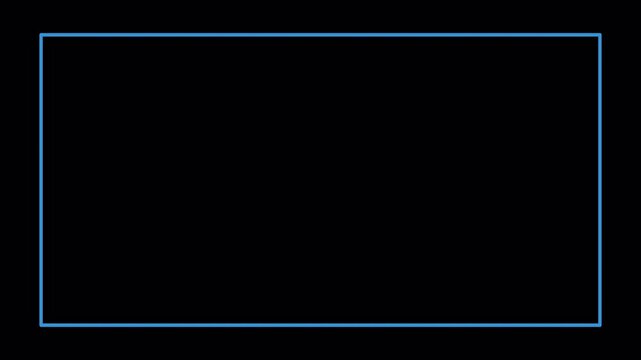  flat outline rectangle shape animation in transparent background line drawing style motion graphic in 4K animation with alpha channel