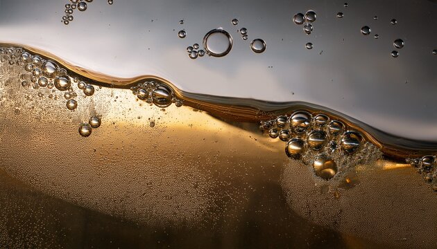 Background Liquid Glass Bubbles Effect Sfondo Liquido Champagne