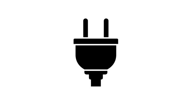Black plug socket icon.