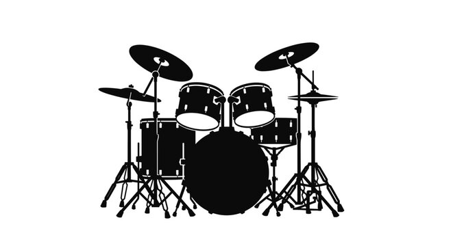 Drum set musical instrument 1.