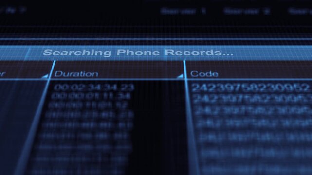  Digital Forensic Phone Records in Police Database - Blue Version