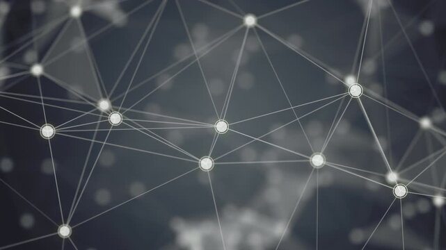 3d science modern network communications background