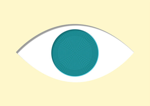 Corneal topography, conceptual illustration