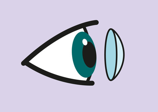 Contact lenses, illustration