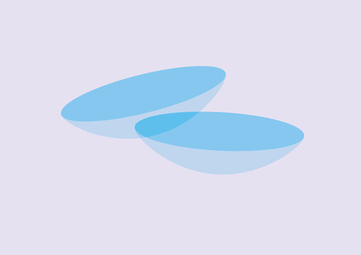 Contact lenses, illustration