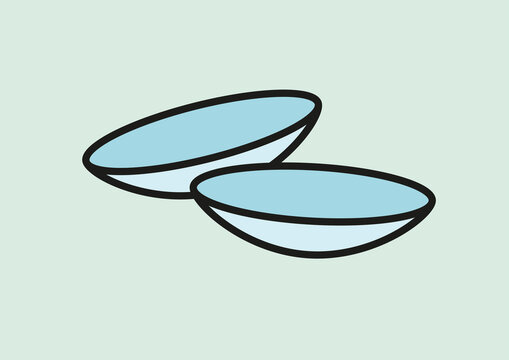 Contact lenses, illustration