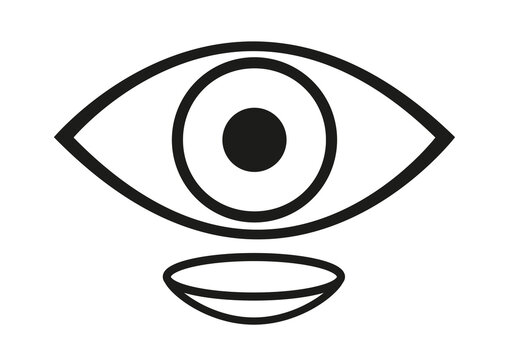 Contact lenses, illustration