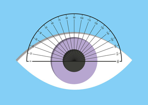 Eye axis marking, illustration