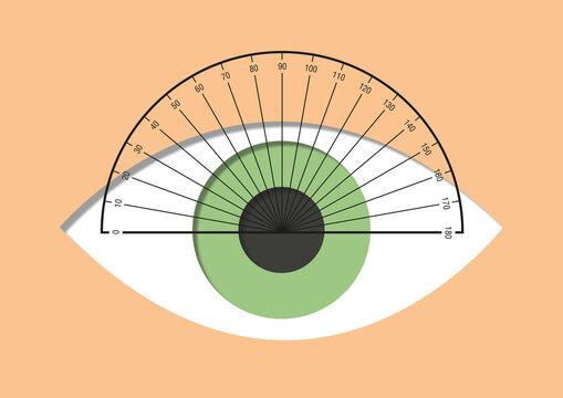 Eye axis marking, illustration