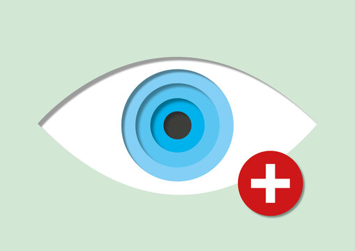 Farsightedness, conceptual illustration