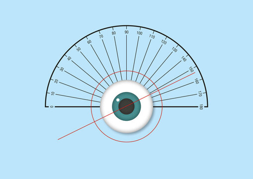 Eye axis, illustration