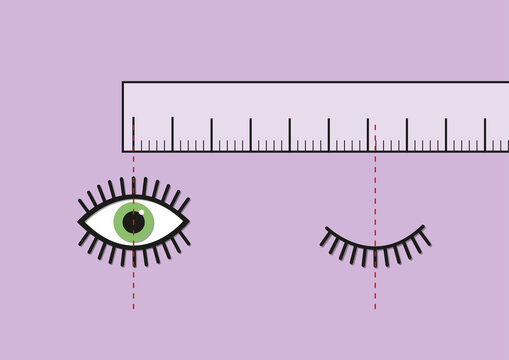 Pupillary distance, illustration