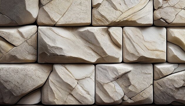 Detailed Marble Stone Fragment Of Limestone Wall Stone Block Background