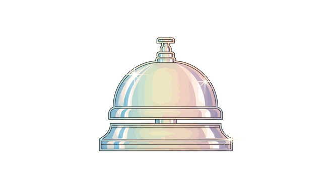 Silver hotel bellhop service dinner buzzer.