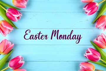 Celebrate easter monday with vibrant tulips