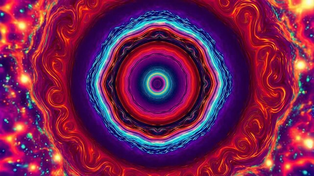 Colorful abstract spiral pattern