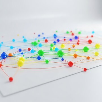 Clustered data points visualized on a two-dimensional scatter plot