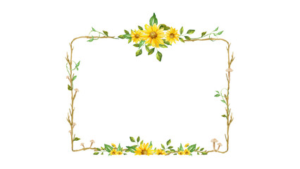 Obraz premium Vwcroe flowre frame design