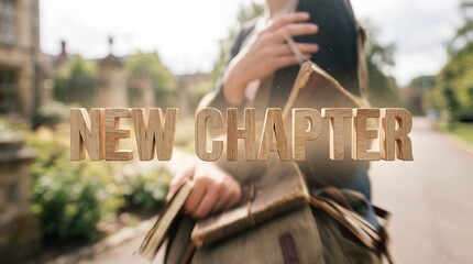 Young Woman Embarking on a New Chapter with a Backpack.