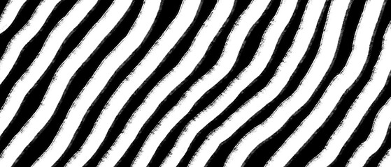 Zebra style white stripes on black colour background © PopsaArts