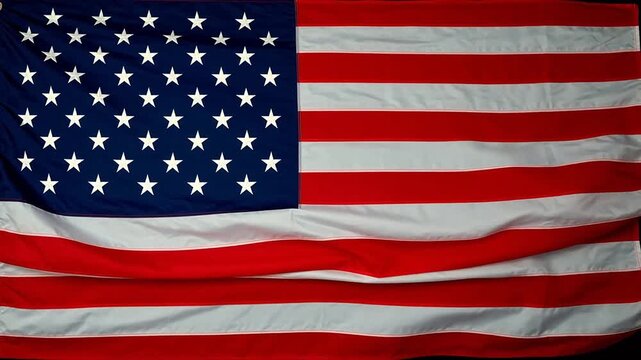 American flag waving in the wind