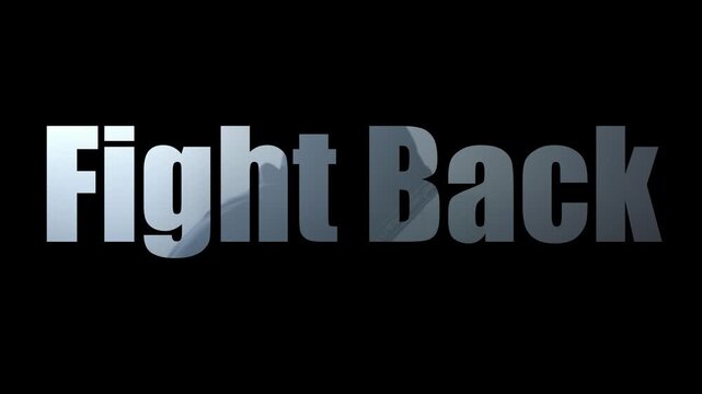A motivational video about fighting back against adversity