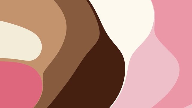 Looping Neapolitan Ice Cream Swirl Animation [Continuous Seamless Loop] - Full 4K Resolution - 60fps - 3x SSAA Highest Quality