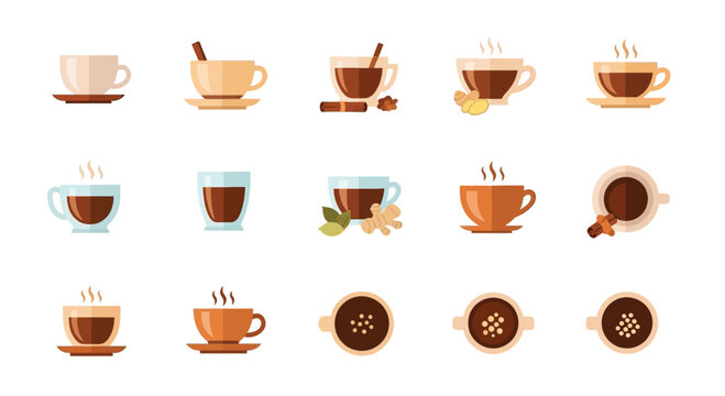 Set of flat black icons motorcycle transport symbols on white background, graphic design elements for websites and apps