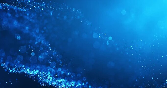 Abstract background of glowing and shimmering particles