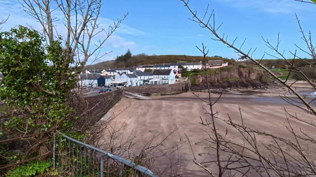Dunmore East Lower village Lawlors strand on an early spring morning Epic places in Ireland