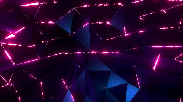 Abstract animated tech background