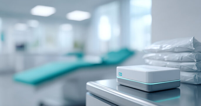 Sterilization device in medical clinic room