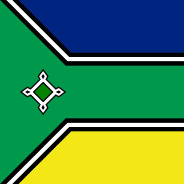 Amapa Square Flag Vector Icon Element
