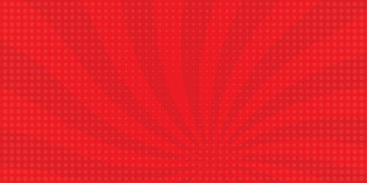 Vector sunburst pattern red halftone design. Vintage paper sunrays illustration. sun beam vector banner design comic burst wallpaper.